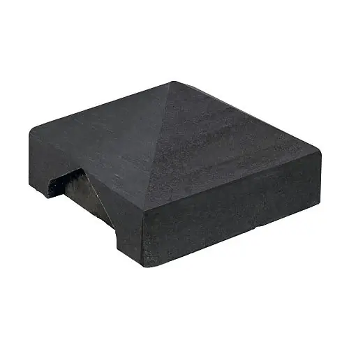 Beton afdekpet antraciet gecoat 14 x 14 x 5 cm zonder uitsparing Beperkte Voorraad