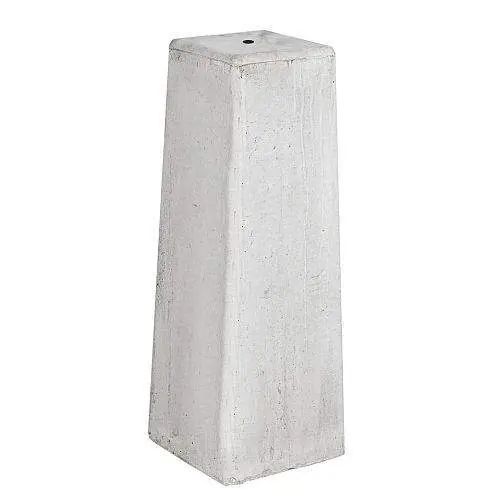 Betonpoer grijs 18 x 18 x 50 cm inclusief RVS hoogteverstelling Gereduceerde Prijs