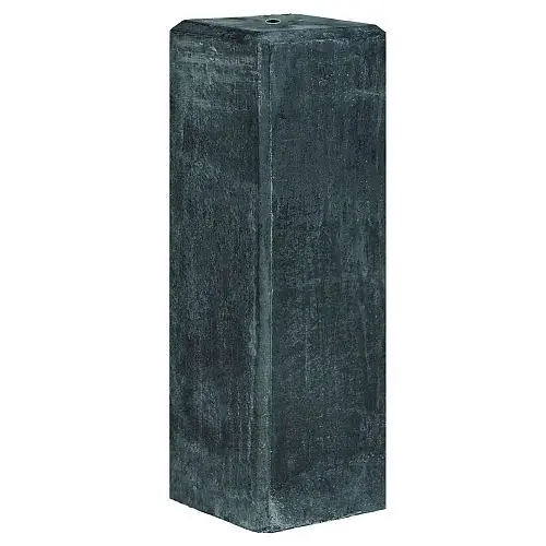 Gecertificeerd Betonpoer antraciet 18 x 18 x 50 cm massief M20 draadeind