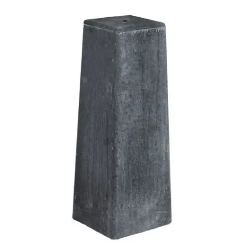 Betonpoer antraciet deluxe 23 x 23 x 50 cm Alleen Vandaag