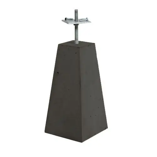 Betrouwbaar Betonpoer antraciet 12 x 12 (22 x 22) x 40 cm 103347
