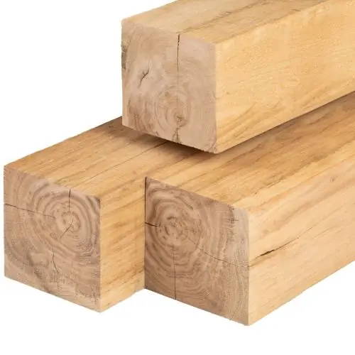 Express Levering Eiken paal vers bezaagd 15 x 15 x 500 cm