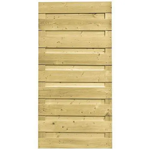 Tuinscherm geïmpregneerd horizontaal 180 x 90 cm 103289 Korting