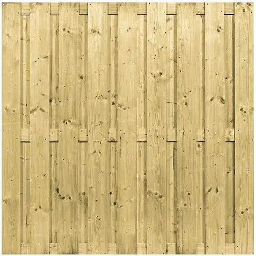Snelle Levering Tuinscherm geïmpregneerd verticaal 180 x 180 cm 103284