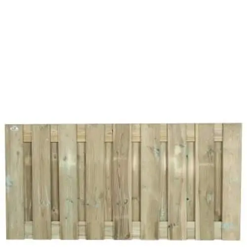 Tuinscherm geïmpregneerd grenen 19 planks 90 x 180 cm 133071 Gecertificeerd