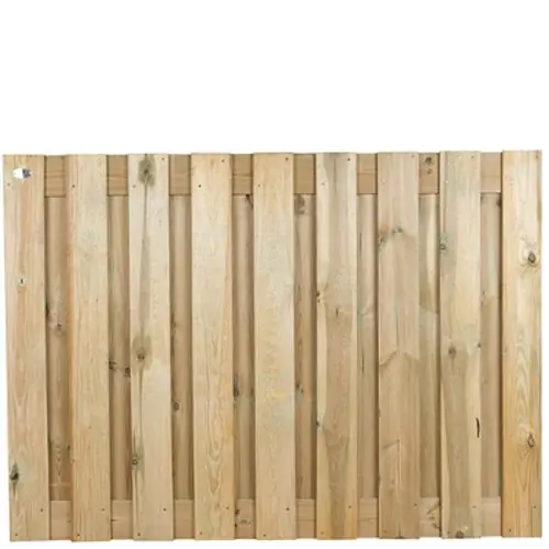 Tuinscherm geïmpregneerd grenen 19 planks 130 x 180 cm 103434 Direct Beschikbaar
