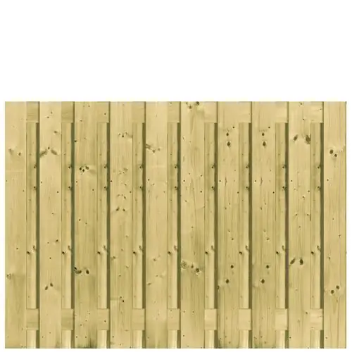 Tuinscherm geïmpregneerd grenen 21 planks 130 x 180 cm 103435 Direct Beschikbaar