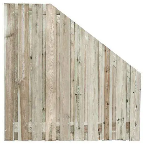 Tuinscherm geïmpregneerd grenen 21 planks afbouw 180>90 x 90 cm 150613 Aanbieding