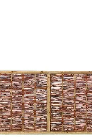 Wilgenscherm met houten kader 90 x 180 cm Bestel Nu