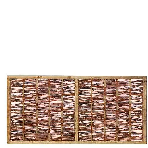 Wilgenscherm met houten kader 90 x 180 cm Bestel Nu