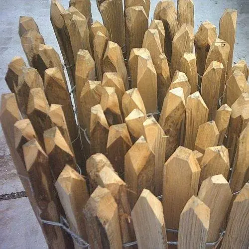 Kastanjehout hekwerk Engels 120 x 460 cm latafstand 7,5 cm 2-draads Flitsaanbieding
