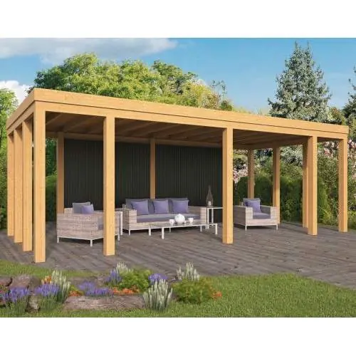 Hoge Kwaliteit Douglas DHZ plat dak Brammelo 750 x 355 x 265 cm