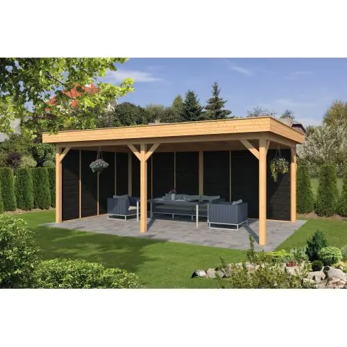 Finale Uitverkoop Douglas overkapping plat dak Oslo type 2 L 478 x 380 x 272 cm
