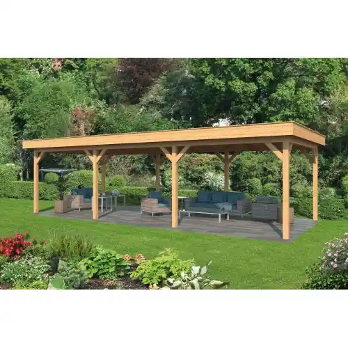 Douglas overkapping plat dak Oslo type 5 XL 990 x 430 x 272 cm Veilige Betaling
