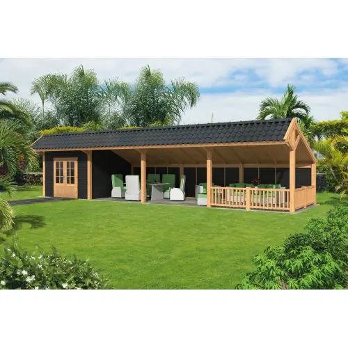 Lage Prijs Douglas kapschuur Bergen type 11 XL 1302 x 452 x 326 cm