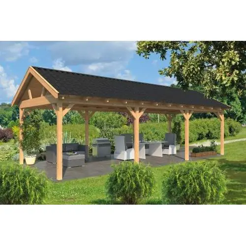 Douglas overkapping zadeldak Hamar type 5 XL 990 x 445 x 360 cm Bestel Nu