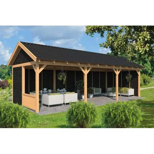 Douglas overkapping zadeldak Hamar type 6 L 690 x 395 x 348 cm Meest Verkocht