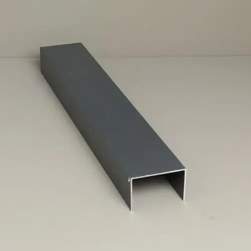 Glazen schuifwand zijgeleiding set 3-sporig antraciet Dagaanbieding