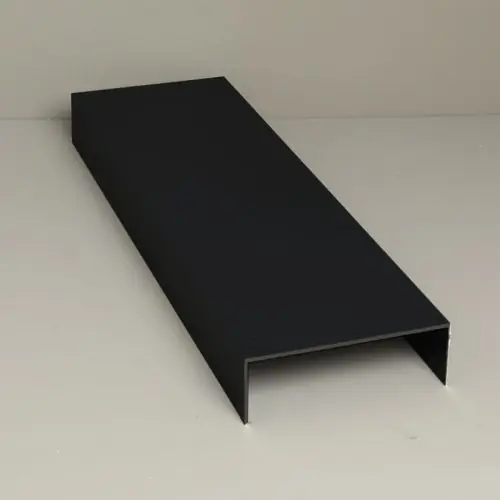 Beperkt Aanbod Glazen schuifwand zijgeleiding set 6-sporig mat zwart