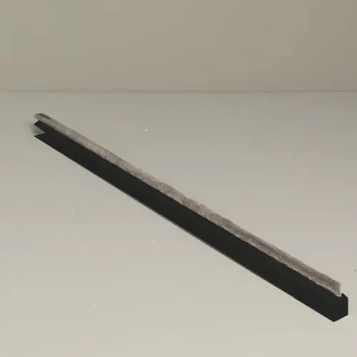 Veilige Betaling Glazen schuifwand tochtborstel 265 cm zwart