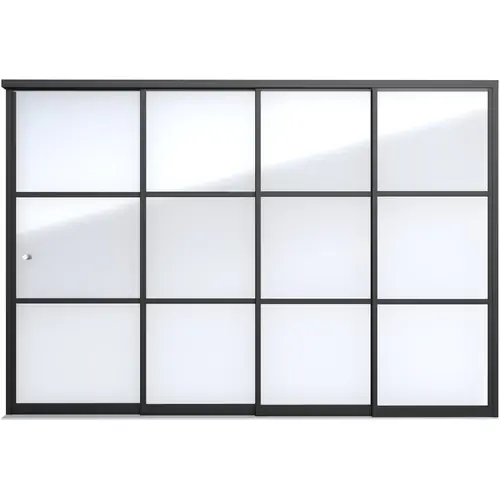 Industriële schuifwand D 328,5 x 224 cm Direct Verzonden