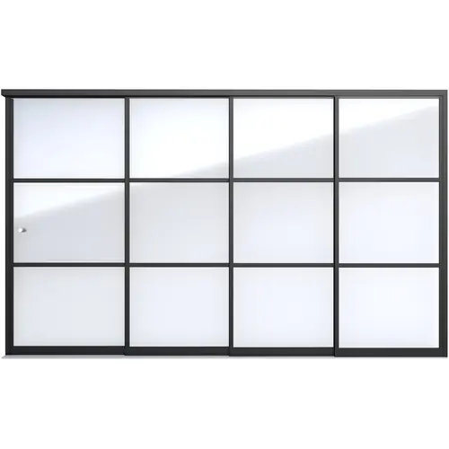 Lage Kosten Industriële schuifwand E 371 x 224 cm