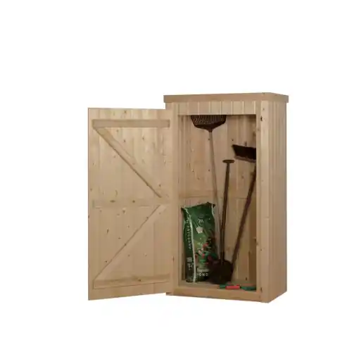 Tuinkast Lelie 190 x 100 x 58 cm groen geïmpregneerd Dagaanbieding