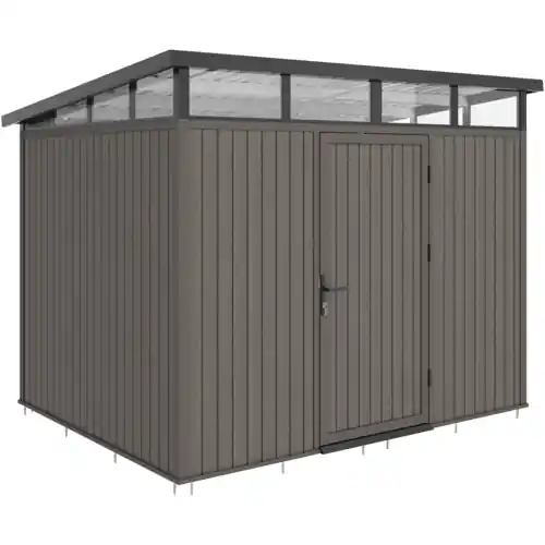 NewTechWood berging met enkele deur 280 x 210 cm silver gray Flitsaanbieding