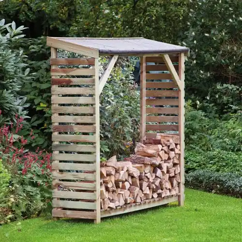 Lage Kosten Openhaardhout berging geïmpregneerd 180 x 50 x 180 cm