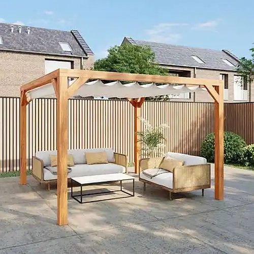 Red Class Wood pergola 324 x 324 cm Exclusieve Aanbieding
