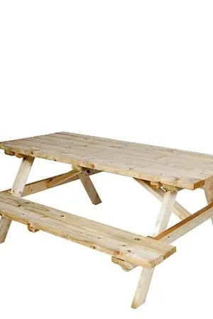 Vuren picknicktafel 74 x 180 x 160 cm 103415 Exclusieve Aanbieding