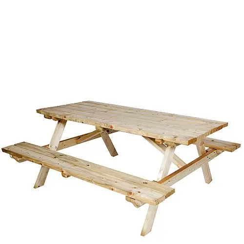 Lage Kosten Vuren picknicktafel 74 x 240 x 160 cm 103416