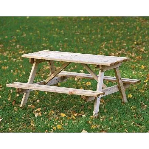 Gratis Retour Kinderpicknicktafel geïmpregneerd grenen 100 x 100 x 56 cm
