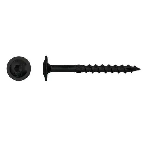 Flenskopschroeven verzinkt zwart 6 x 50 mm torx (per 100 stuks) Betrouwbaar