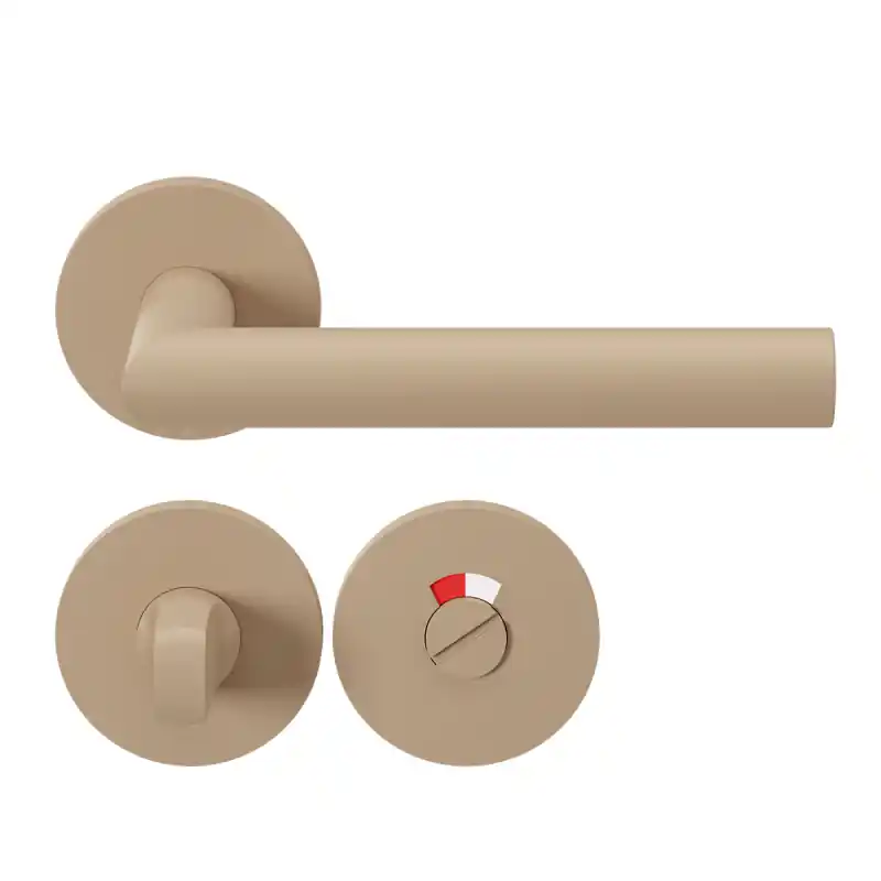 Deurkruk op rozet met Toiletgarnituur L-Haaks model 19mm GPF115VRU1 Urban Jungle Sand Gratis Retour