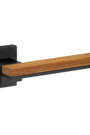 Bestel Nu M&T Krukgarnituur Mimolimit, mat zwart PVD/Teak