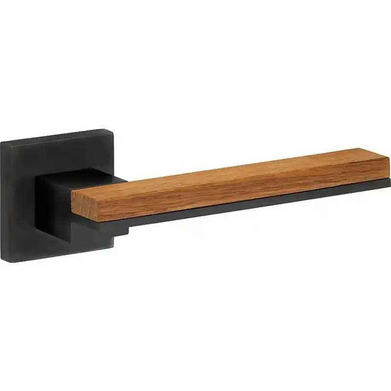 Bestel Nu M&T Krukgarnituur Mimolimit, mat zwart PVD/Teak