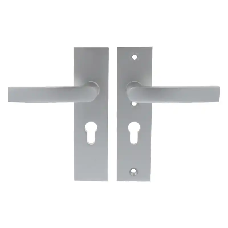 Korting Starx deurkruk op kortschild SKG*** 195x50mm PC55 Aluminium F1