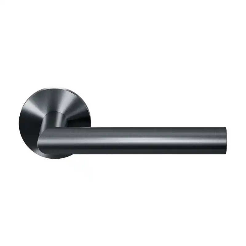 Bestseller Deurkruk op rozet L-haaks model 19mm PVD Antraciet