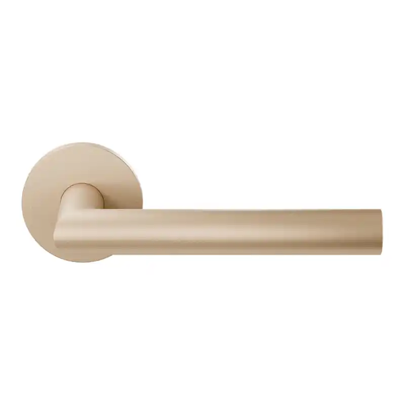 Weekendaanbieding Deurkruk op rozet L-haaks model 19mm Sand