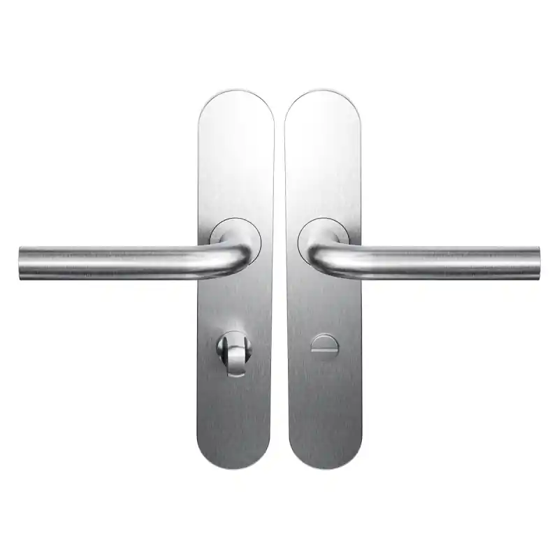 Deurkruk op schild WC63/8 L-model 19mm RVS geborsteld Shop Nu