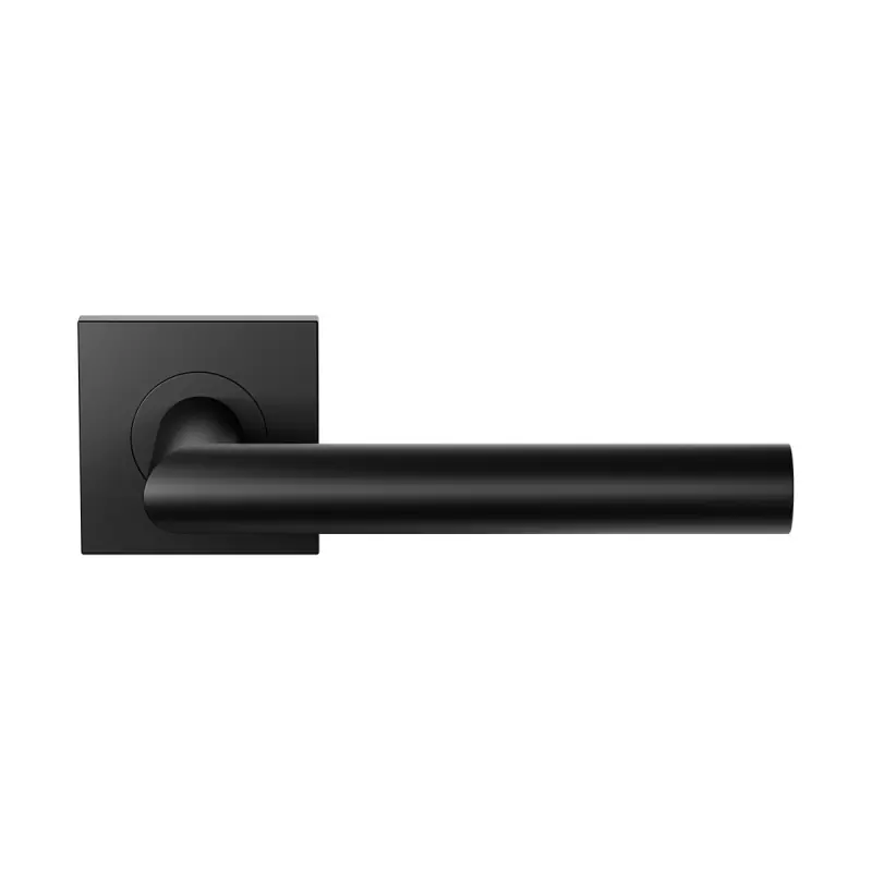 Speciale Aanbieding Deurkruk op rozet L-haaks model 19mm Zwart egaal