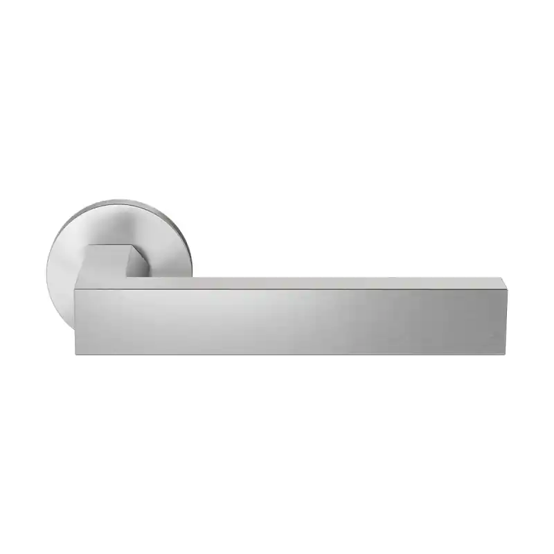Gratis Retour GPF1304.09.00 Tapu deurkruk op ronde rozet RVS, 50x8mm
