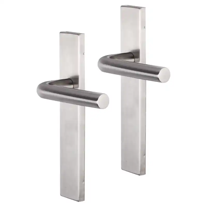Impresso Dursley deurkruk op schild rechthoekig 226x41x10mm RVS geborsteld Bestel Nu