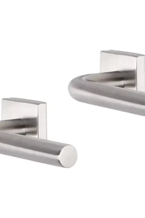 Premium Impresso Dursley deurkruk op rozet 53x53x9mm RVS geborsteld
