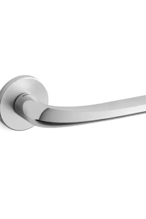 Deurkruk op rozet Filo 721 satinchrome/chrome 51x6mm Nieuw