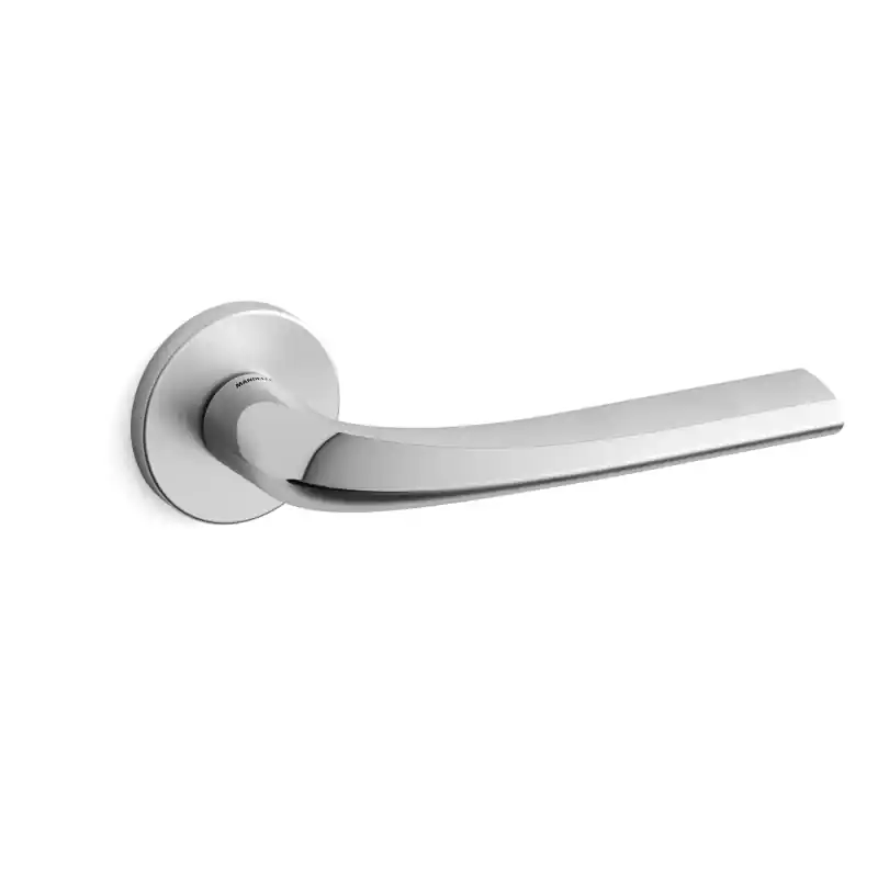 Deurkruk op rozet Filo 721 satinchrome/chrome 51x6mm Nieuw
