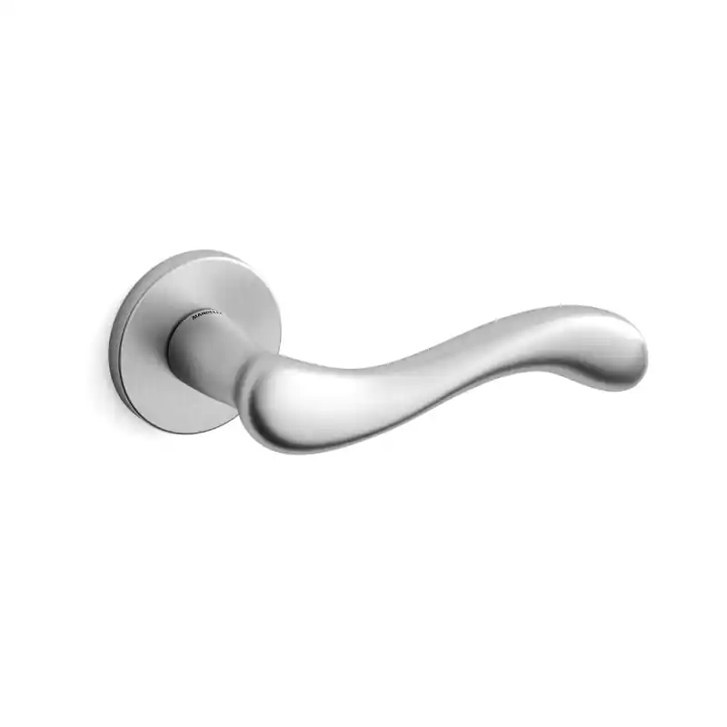 Deurkruk op rozet Ande 451 satinchrome 51x6mm Direct Verzonden