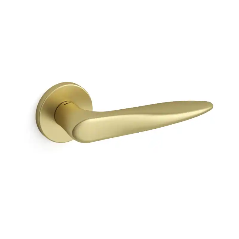 Merkproduct Deurkruk op rozet Zoe 381 satinmessing 51x6mm