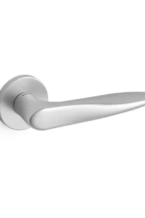 Deurkruk op rozet Zoe 381 satinchrome 51x6mm Finale Uitverkoop